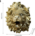 Fountain Lion Heads Nozzle Ornament | Lion Heads Fountain Nozzle,Lion Fountain Sprinkler Heads,Lion Wall Gold House,Outdoor Lion Heads Wall Spray Water Off Outdoor Statue - Image 5