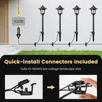 SURAIELEC Low Voltage Landscape Light with Connectors, 4 Pack, ETL Listed - Image 5