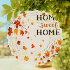 12 Inch Fall Wind Spinner for Yard and Garden, Maple Leaves Home Sweet Thanksgiving Branches Hanging Ornaments Outdoor 3D Kinetic Wind Sculpture Spinners Indoor Outdoor Patio Décor Ornaments Gift - Image 2