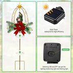 Solar Nativity Scene Outdoor,Resin Nativity Set Christmas Garden Stakes - Image 6