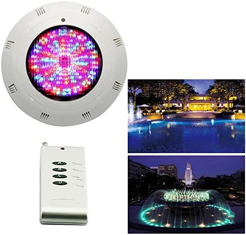 18W RGB LED Color Changing Pool Light 3000 LMS Wall Surface Mounted Waterproof 30 Degrees Beam Angle Swimming Pool Pond Submersible Underwater Lamp IP68 Waterproof 12V with Remote Control - Image 6