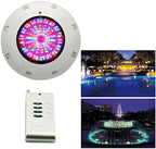 18W RGB LED Color Changing Pool Light 3000 LMS Wall Surface Mounted Waterproof 30 Degrees Beam Angle Swimming Pool Pond Submersible Underwater Lamp IP68 Waterproof 12V with Remote Control - Image 6