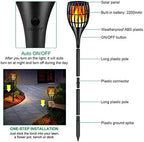 Solar Lights Outdoor 43" Flickering Flame Solar Torch Lights - Image 2