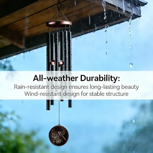34”Hummingbird Wind Chimes for Outside, Gifts for Women Mom Grandma - Image 3