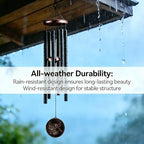 34”Hummingbird Wind Chimes for Outside, Gifts for Women Mom Grandma - Image 3