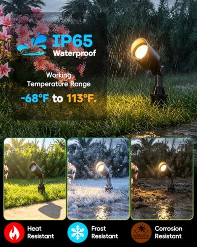 Low Voltage Landscape Spotlights, 3W MR11 LED Bulb 12V 2-Pack - Image 4