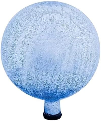 12-in Gazing Globe Decorative Gazing Globe Ball Glass Mirror Polished Hollow Reflective Garden Sphere for Home Garden Lawn Outdoor and Yard, Blue Lapis by Oakestry