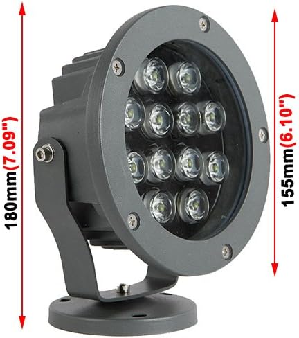 12W Blue LED Outdoor Wall Wash Flood Light Fixture Project Spot Lamp DC 12V - Image 2