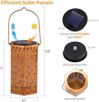 Solar Lanterns Waterproof Hummingbird Hanging Outside Decoration for Patio - Image 3