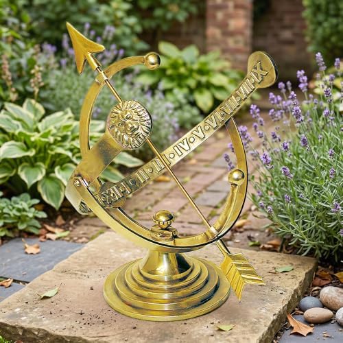 Rome RM1334 Polished Brass 12-Inch Diameter Armillary Sundial - Image 2