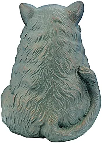 Design Toscano Sitting Phat Cat Animal Statue, 8 Inch, Resin, Faux Bronze Finish - Image 5