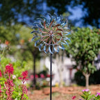 VEWOGARDEN Large Wind Spinners Outdoor, Metal Wind Sculptures & Spinners 360 Degrees Kinetic Wind Spinners for Yard and Garden 64 * 15.7 Inches - Image 2