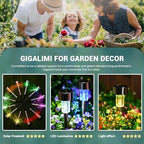 GIGALUMI Outdoor Waterproof Multicolor Solar Garden Lights, 20 Pack - Image 2