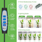 Aokrean 6.3in Grow Light, Full Spectrum Plant Light for Indoor Plants 5V/3A - Image 3