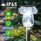Mancra Solar Lights Outdoor Waterproof, 16 Pack Mushroom Solar Pathway Lights Dusk to Dawn Solar Landscape Lights for Yard, Walkway, Garden Decor, Cool White - Image 3