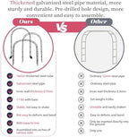 Thickened Tube Garden Arch Arbor Metal Trellis for Climbing Plants Outdoor - Image 3