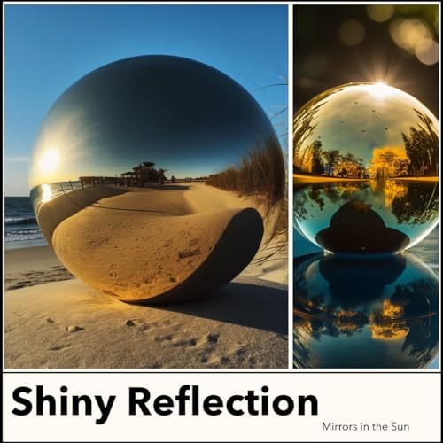 10 Inch Stainless Steel Gazing Globe,v2croft Hollow Ball Mirrored Surface Polished Shiny Sphere,Garden Stainless Steel Gazing Ball for Outdoor Lawn Pond Yard Ornament(Gold) - Image 7