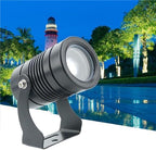LED Beam Spotlight, Rotation Spotlight, IP67 Waterproof LED Landscape Lights, Wall Washer Spotlights Long Throw Narrow Beam, Remote Illumination Spotlights(Blue,10W(AC85-265V)) by GUODDM