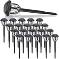Tuanse 20 Pcs Solar Outdoor Garden Pathway LED Lights Bulk, White Light by Tuanse