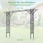 Garden Arch Trellis - 141" L x 106" H Supersize Flattop Garden Arch - Image 2