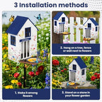 Butterfly House and Feeder for Outside with Metal Stake - Image 2