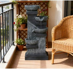 Decorative Garden Four Tier Water Fountain Outdoor with LED Lights - Image 7