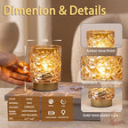 Battery Operated Lamp Timer, Cordless Table Lamp for Shelf Decor, Ice - Image 6