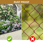 10 Panels No Dig Animal Barrier Fence, 13in(H) x 14ft(L) Garden Edging Border Fencing, Rustproof Metal Stakes Decorative Garden Fence, Dog Digging Defense Fencing Barrier for Outdoor, Yard, Patio - Image 5