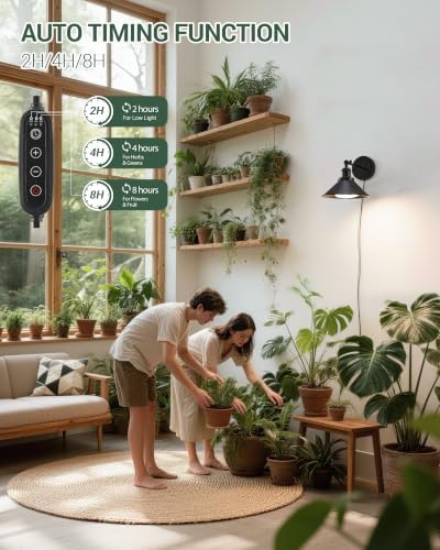 Bailoch Wall Mounted Grow Light for Indoor Plants, 4000K+660nm, 1-Pack - Image 4