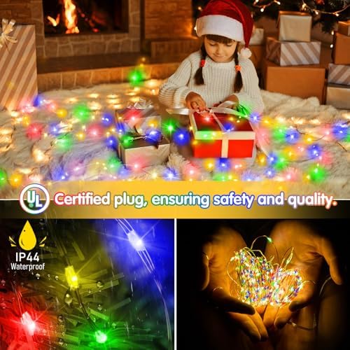 KNONEW 400FT 1200LED Outdoor Fairy Lights Plug in Multicolor Xmas Decor - Image 4