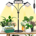 LBW Grow Light for Indoor Plant,Full Spectrum Dual Heads Desk Plant Light by LBW