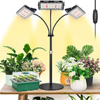 LBW Grow Light for Indoor Plant,Full Spectrum Dual Heads Desk Plant Light by LBW