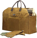INNO STAGE Waxed Canvas Firewood Log Carrier with Gloves by INNOSTAGE