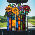 Floral Stack of Books Acrylic Suncatcher - Image 5