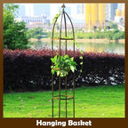 100% Metal Garden Obelisk Trellis Heavy Duty 6.3 ft Tall for Climbing Vines - Image 5