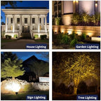 Gardenreet Landscape Flood Light - Low Voltage LED Wall Wash Light, Brightness & Warm White Cool White Adjustable, 12V Outdoor Aluminum Waterproof Black Wide Angle Lighting for Tree Wall Yard - Image 6