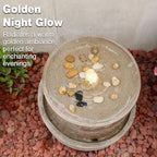 18H Modern Outdoor Water Fountain Zen-Style with Warm LED Lights - Image 5