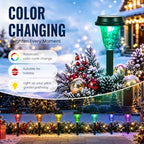 GIGALUMI Solar Christmas Lights Outdoor Waterproof Pathway Lights, 12 Pack - Image 6