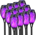 Purple Solar Torch Lights, Halloween Solar Lights Outdoor by COCOMOX