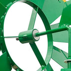 8FT Decorative Garden Windmill, Weather Resistant Metal Windmill for Yard and Lawn, Heavy Duty Outdoor Steel Windmill Tower with Quiet Ball Bearing and Direction Vane, Green - Image 7