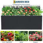 GarveeLife Metal Planter Box with Trellis 71"x47"x16", with Drainage Holes - Image 4