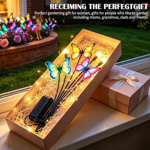 VOOKRY Solar Lights,Butterfly Firefly Swaying Realistic Fluttering Motion - Image 4