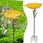 Metal Bird Bath for Outside,41.5" Freestanding Garden Birdbath Bowl - Image 3