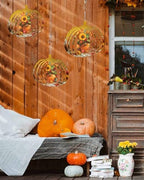 Thanksgiving Fall Wind Spinner for Yard and Garden, Sunflowers Bird Orange Pumpkin Hanging Wind Spinner Outdoor 3D Kinetic Wind Sculpture Spinners Indoor Outdoor Patio Décor Ornaments Gift 12 Inch - Image 4