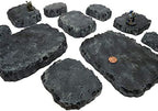 Handmade Basalt Black Stacking Hills - Handmade Terrain for Tabletop War Games and TTRPGs - Image 3
