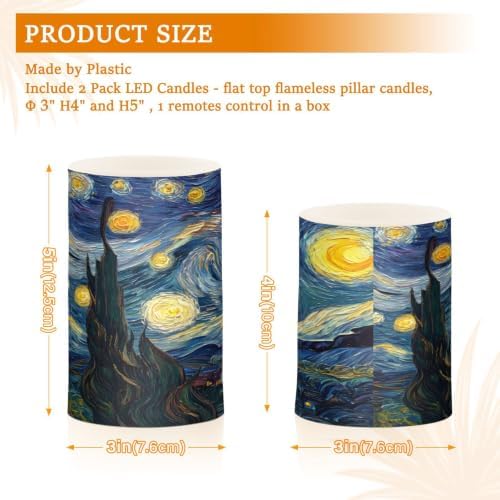 ALAZA Starry Night Flameless Candles - Image 3