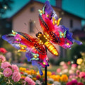 ANGMLN Solar Garden Lights, Outdoor Butterfly Garden Decor Large 41" Metal Decorative Lights, Waterproof Butterfly Outside Decoration Patio Yard Porch Birthday Gardening Gifts for Mom Women, Purple by ANGMLN