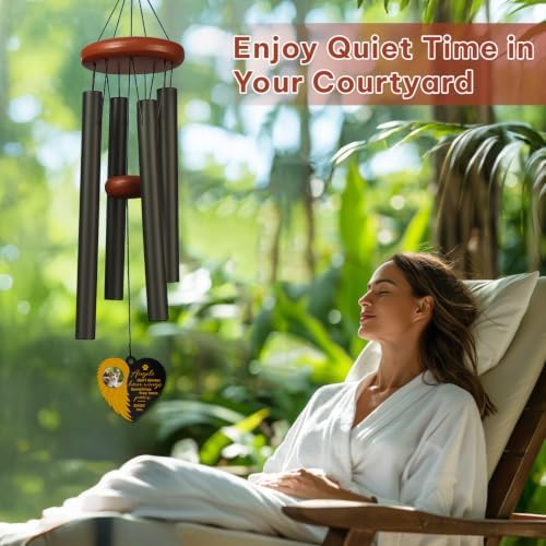 Personalized Cat Memorial Wind Chime, Custom Name & Year - Image 2
