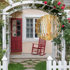 12 Inch Golden Brown Ombre Wind Spinner for Yard and Garden, Modern Abstract Art Oil Painting Hanging Ornaments Outdoor 3D Kinetic Wind Sculpture Spinners Indoor Outdoor Patio Décor Ornaments Gift - Image 4