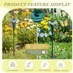 Tujoe 6 Pcs Solar Moving Butterfly Garden Stakes, Waterproof, Yellow - Image 3